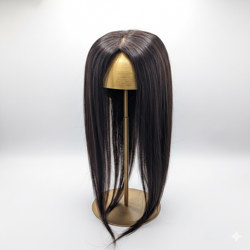 smooth black hair topper
