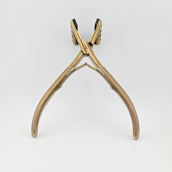 Zolut Beauty Tape-In Extension Tool – Gold Plated Hair Clamp